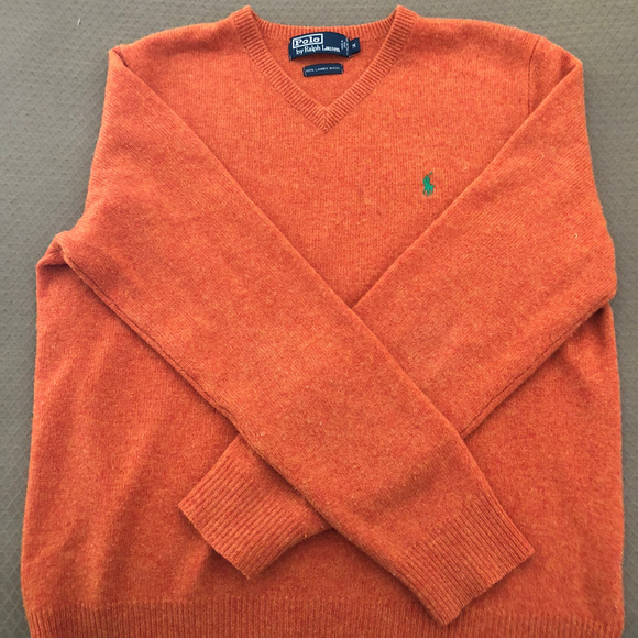 Polo Ralph Lauren Other - Polo by Ralph Lauren Orange Mens v-neck sweater